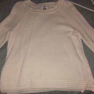 White winter sweater